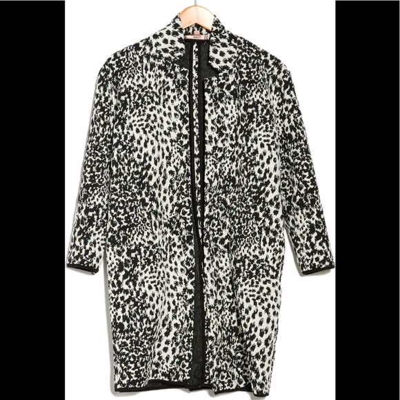 Philosophy Apparel Knit Cheetah Pattern Jacket,M - Picture 4 of 7